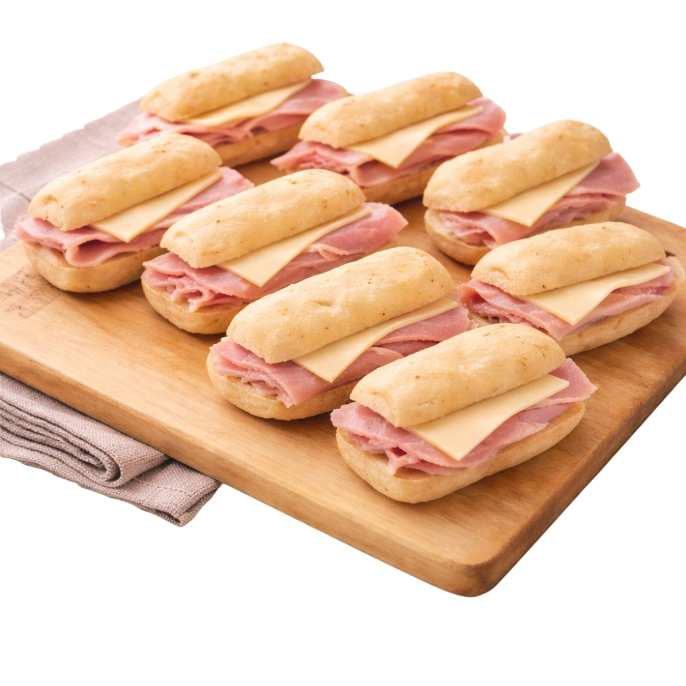 chapata jamón York y queso