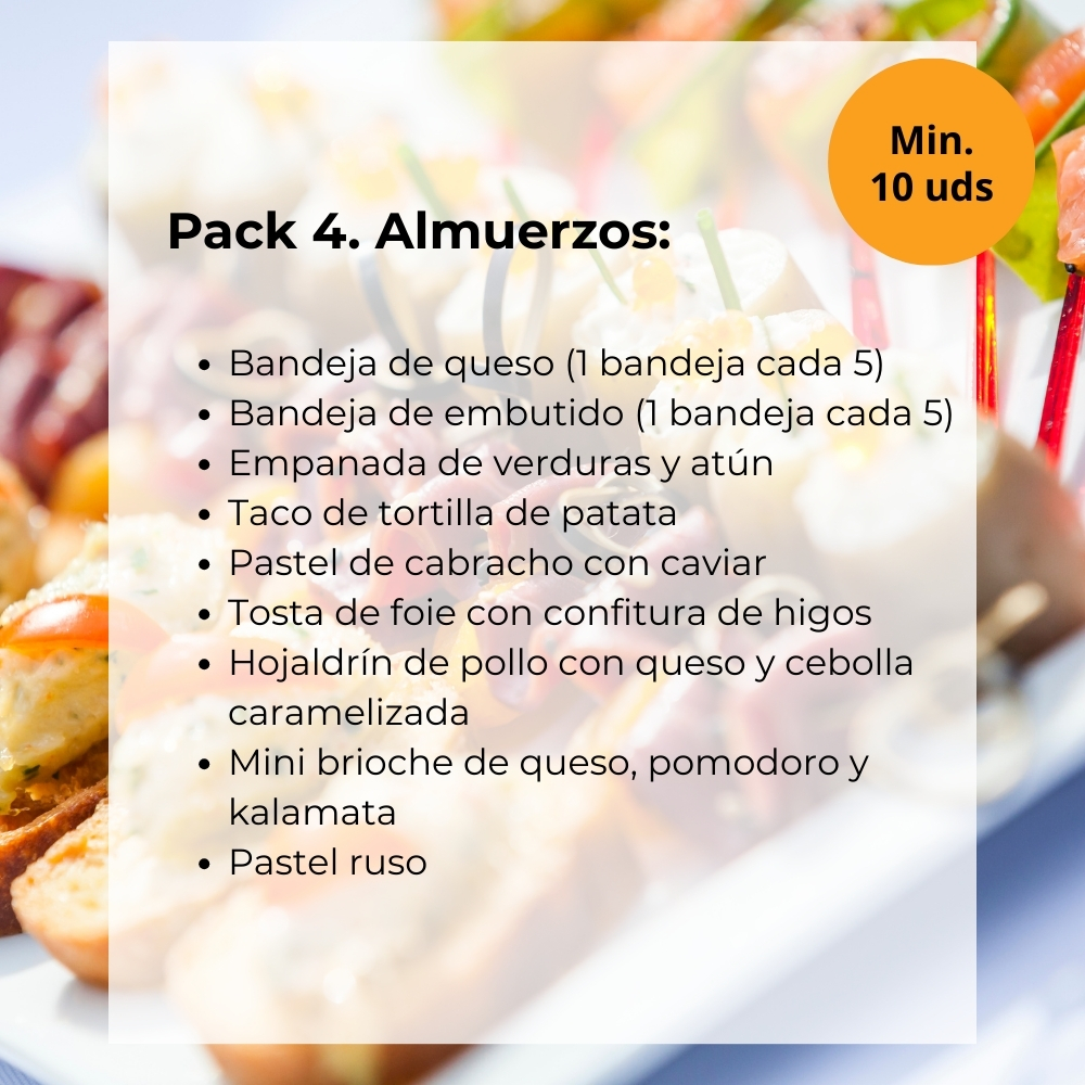 Pack 4 Almuerzos
