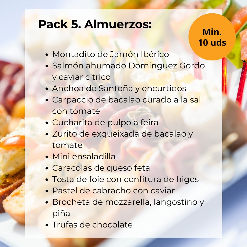 Pack 5 Almuerzos