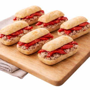 Mini chapata atún y piquillos